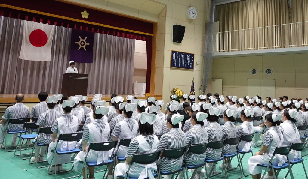 校長式辞の様子